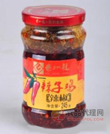 贵州龙菜籽油辣子鸡245g/瓶
