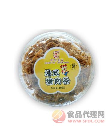 香记食品港式猪肉条100g/盒