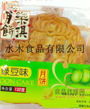 水木绿豆味月饼132g/袋
