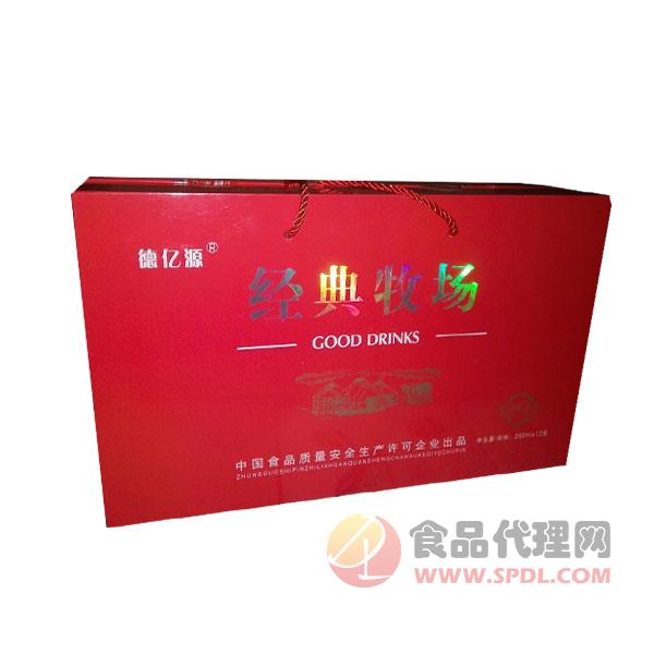 德亿源 经典牧场高端红色礼盒装250ml×12盒
