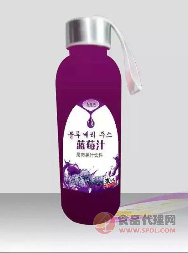 初元蓝莓汁饮料310ml/瓶