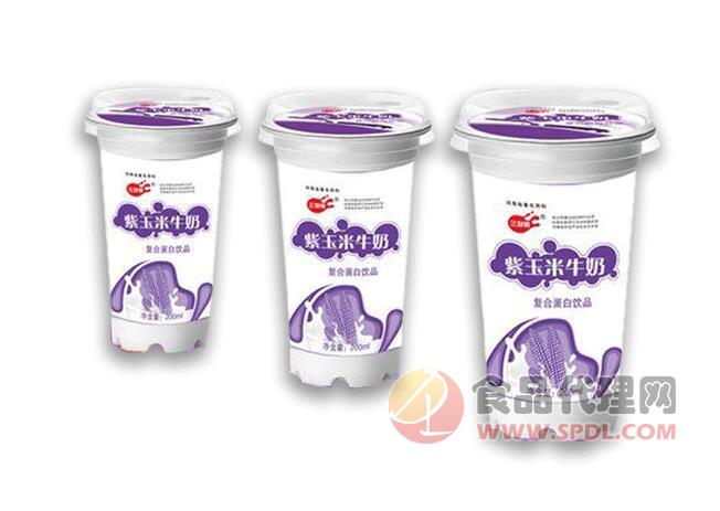 三剑客紫玉米儿童牛奶190ml/杯
