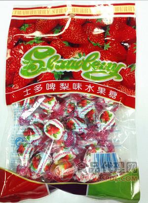 宝华草莓味水果糖280g/袋