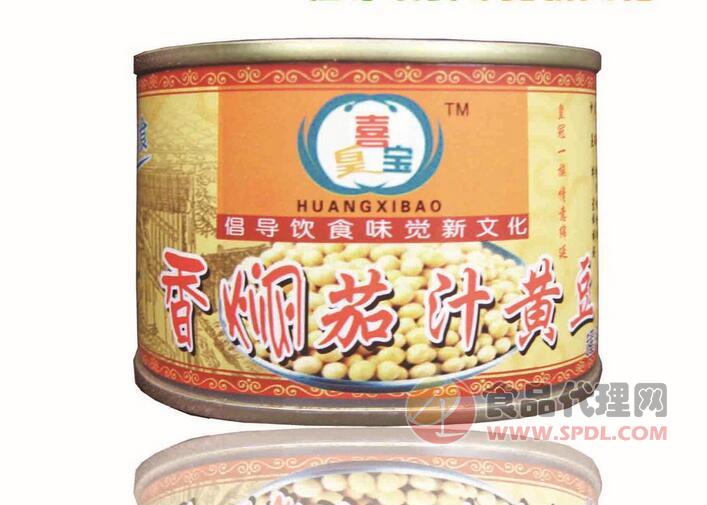 皇冠皇喜宝香焖茄汁黄豆罐头罐装