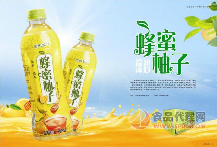 君来菌往 蜂蜜柚子果汁饮料 500ml