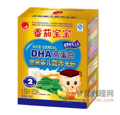 番茄宝宝DHA高蛋白金装婴儿营养米粉280g