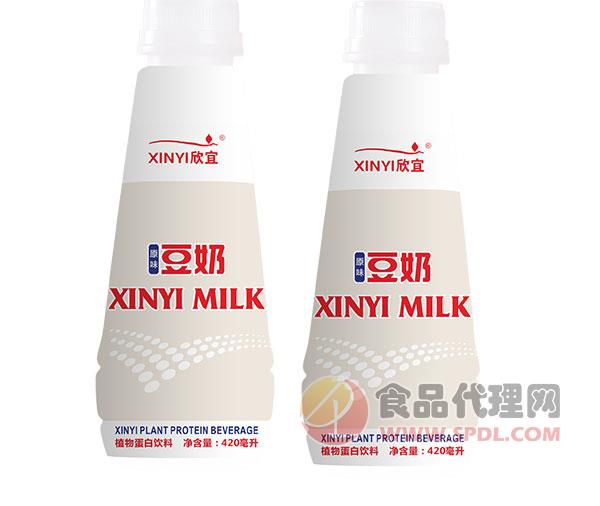 欣宜 原味豆奶 植物蛋白饮料 420ml