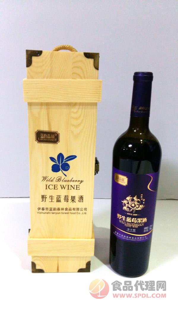 蓝韵森林野生蓝莓果酒（半干型）750ml