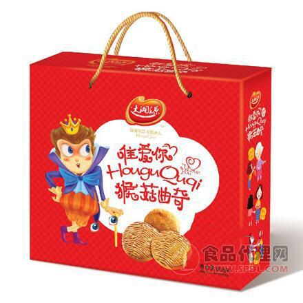 达湘源 猴菇曲奇饼干608g/盒