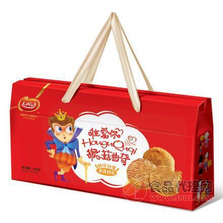 达湘源 猴菇曲奇饼干608g/盒