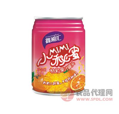 小秘蜜系列桔粒果汁罐装