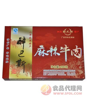 醉巴斯麻辣牛肉肉干200g