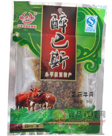 醉巴斯芝麻牛肉肉干50g