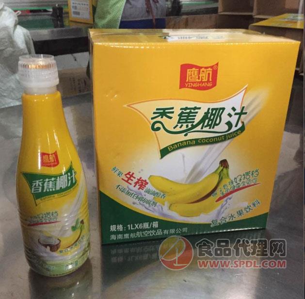 鹰航香蕉椰汁1Lx6瓶