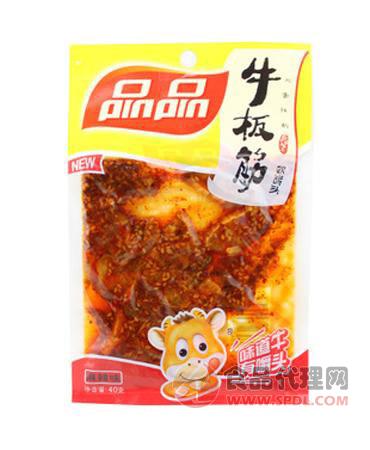 品品牛板筋麻辣味40g/袋