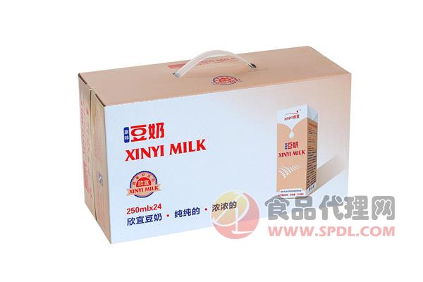 欣宜 原味豆奶 植物蛋白饮料 250mlx24盒