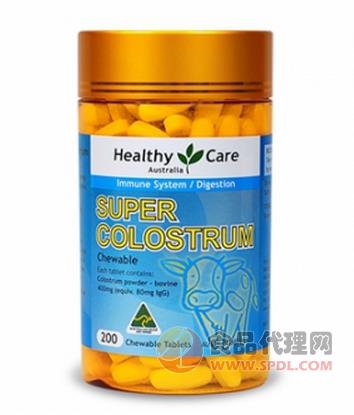 澳大利亚Healthy Care 超级牛初乳咀嚼片 200片