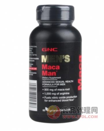 美国GNC健安喜 秘鲁玛咖MACA精氨酸 60粒