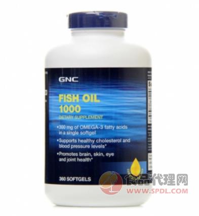 美国GNC健安喜深海鱼油含DHA 360粒