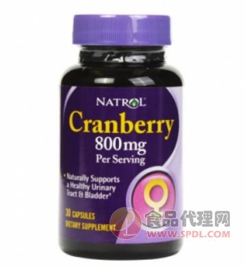 美国Natrol 蔓越莓胶囊30粒