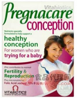 英国Pregnacare 女性孕前备孕维生素含叶酸30粒