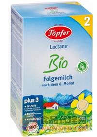 德国Topfer特福芬有机奶粉 2段（6-10个月宝宝）600g