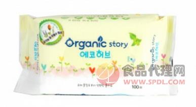 韩国有机故事Organic story 无香型婴儿湿巾 儿童湿纸巾