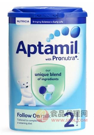 英国Aptamil爱他美婴幼儿配方奶粉2段 900g
