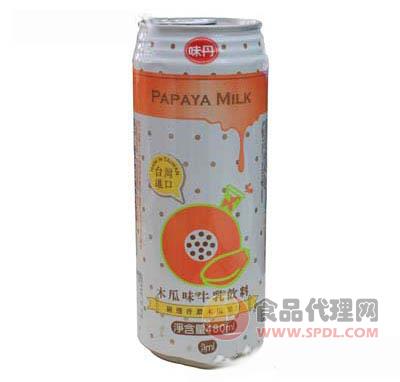 味丹木瓜味牛乳饮料480ml