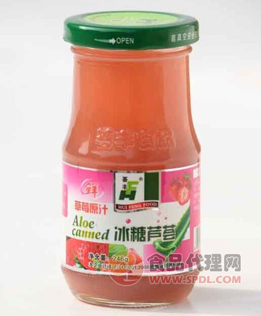 荟丰草莓原汁冰糖芦荟246g