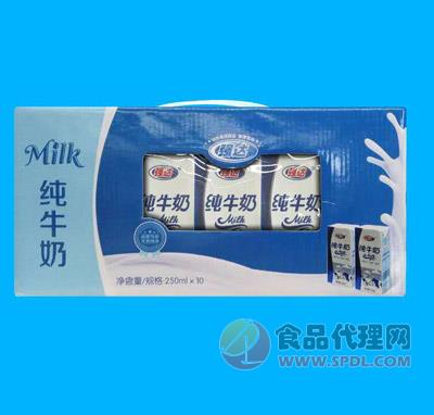 强达纯牛奶250mlx10盒