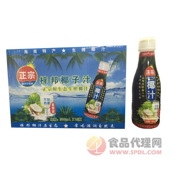 梓邦正宗梓邦椰子汁500ml×15瓶