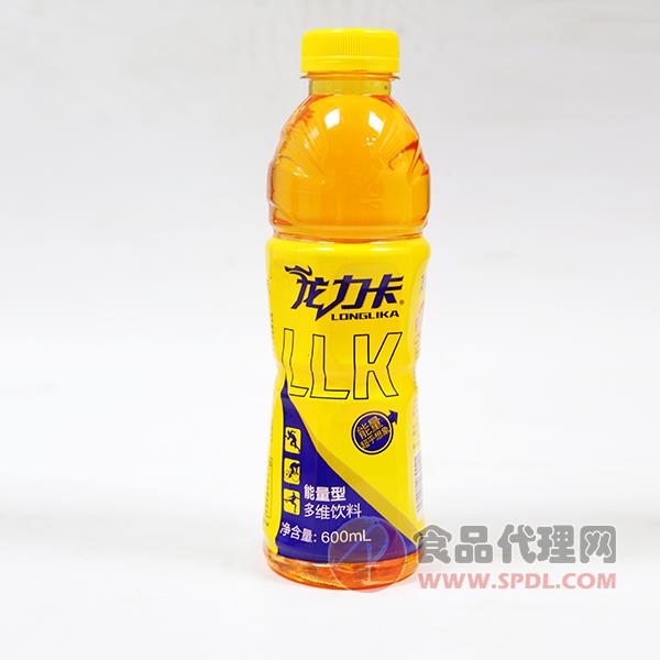 龙力卡能量型多维饮料黄标600ml