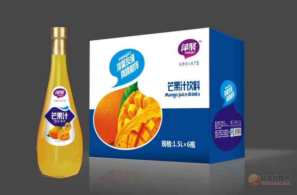 萍聚芒果汁饮料1.5Lx6瓶