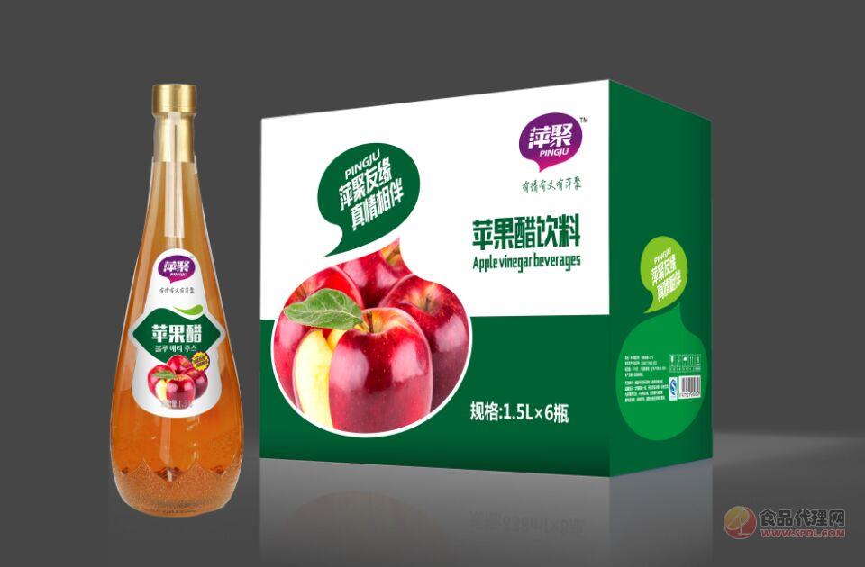 萍聚苹果醋饮料1.5Lx6瓶