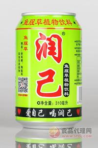 润己牌鱼腥草植物饮料310ml 罐装