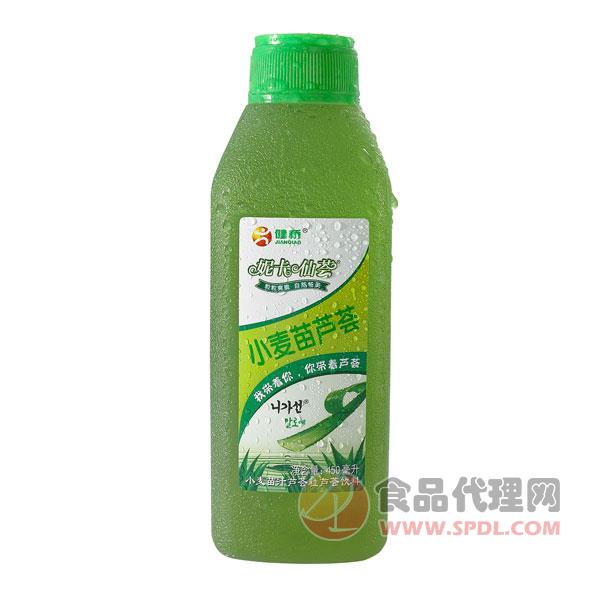 妮卡-小麦苗汁芦荟粒芦荟饮料450mL