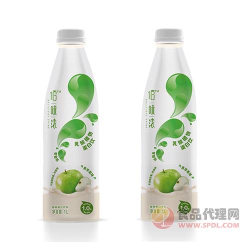 佰味浓乳酸植物蛋白饮料青苹果味1L