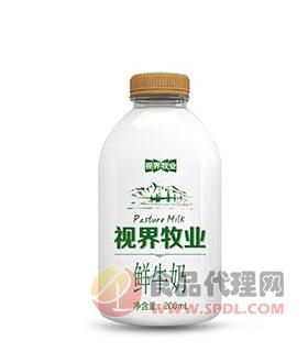 视界牧业PE瓶装鲜牛奶小瓶200ml