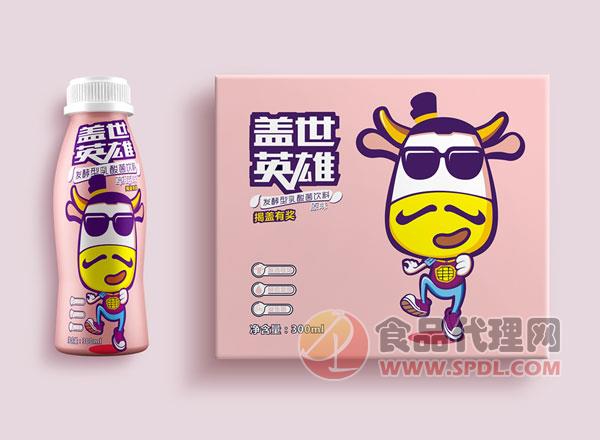 盖世英雄发酵型乳酸菌饮料（草莓味）300ml×6瓶