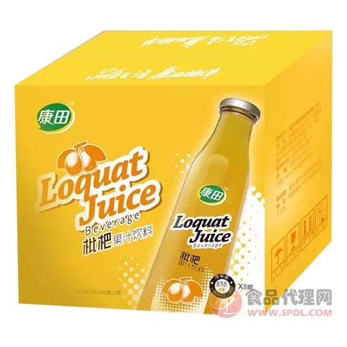 康田枇杷果汁饮料838mlx8瓶