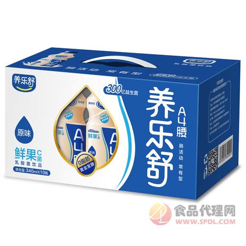 养乐舒鲜果乳酸菌340mlX10瓶开窗礼盒原味