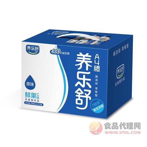 养乐舒鲜果乳酸菌340mlX12瓶原味