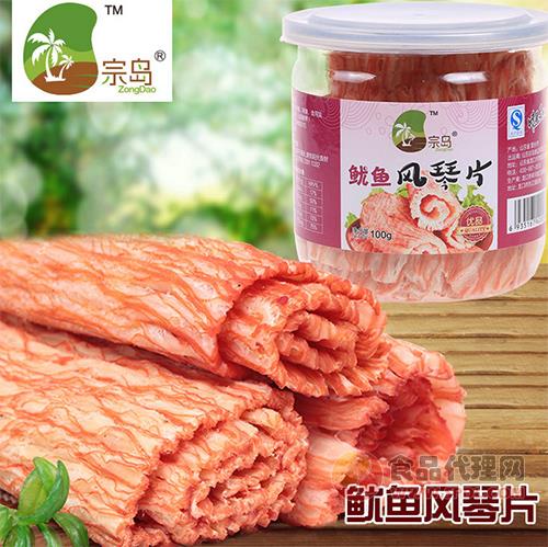 宗岛碳烤手撕风琴鱿鱼片100g