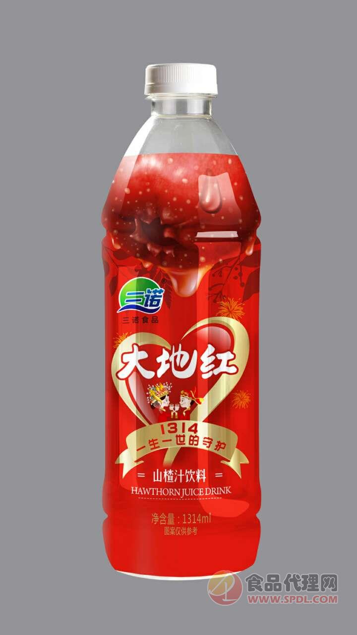 三诺山楂汁大地红380ml/瓶