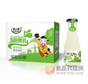 粒汁健发酵果乳饮料椰子牛奶饮料1.5Lx6瓶