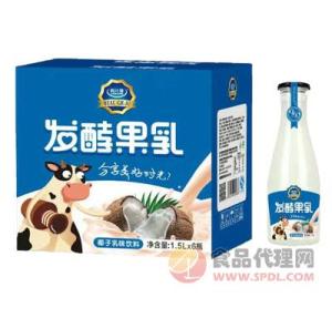 粒汁健发酵果乳饮料椰子乳味饮料1.5Lx6瓶