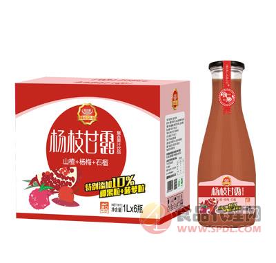 粒汁健杨枝甘露饮料饮品复合果汁饮品1Lx6瓶