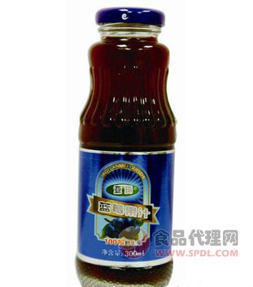 亚琦蓝莓果汁300ml