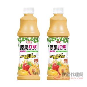 美果派黄桃原浆果汁饮品黄桃果汁饮料1L